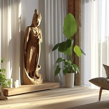 Intégrez une statue bois élégante chez vous !